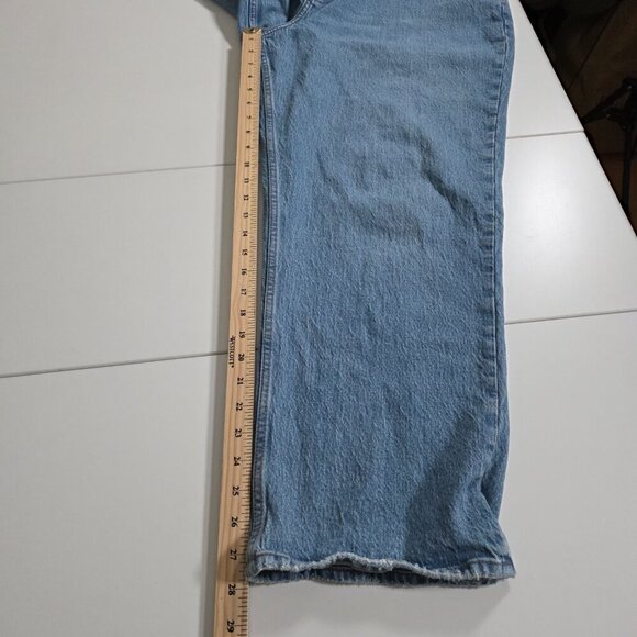 Abercrombie & Fitch Curve Love Jean Women 33 / 16R Blue High Rise Cotton Stretch - Picture 8 of 16